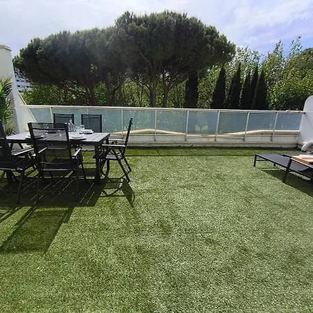 T2 - Terrasse 45m2 - Piscine - Clim - Parking Privé Apartamento *
